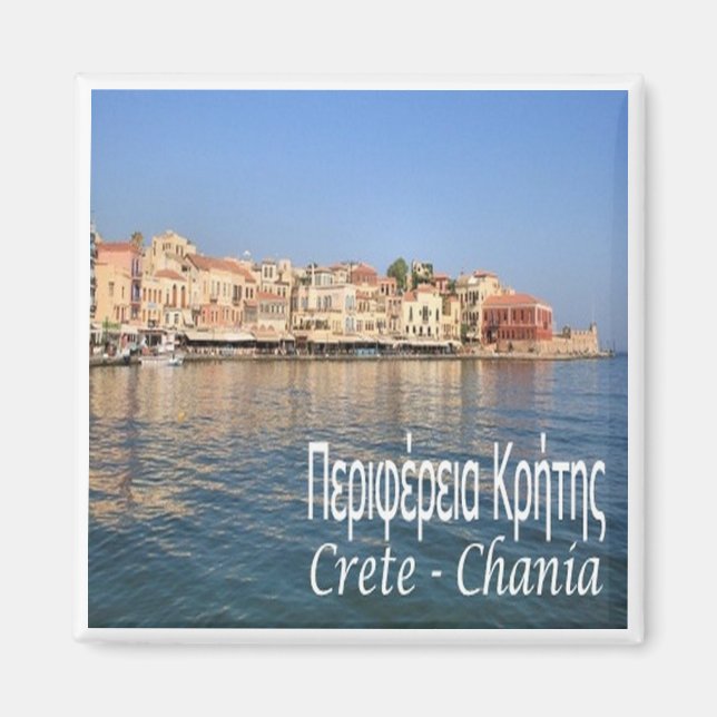 Imán zGR062 CRETE CHANIA, Grecia, Fridge Magnet (Frente)