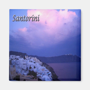 Imán zGR079 SANTORINI, Oia Sunset, Grecia, Fridge