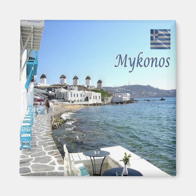 Imán zGR108 MYKONOS - Pequeña Venecia - Grecia - Fridge (Frente)