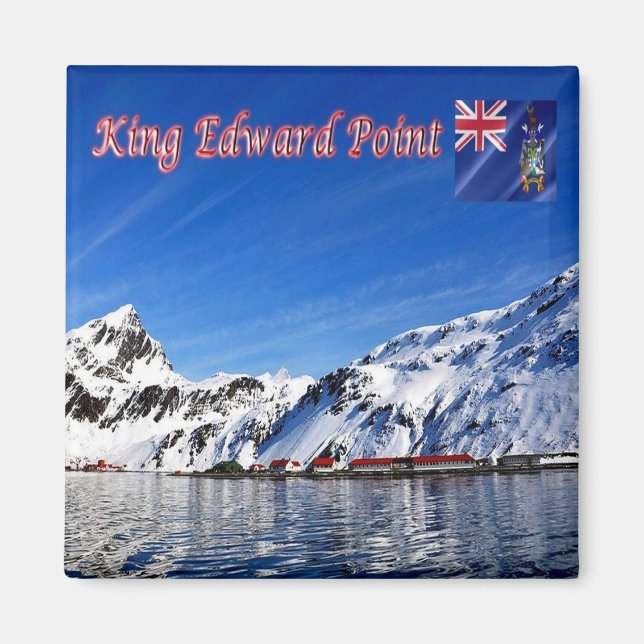Imán zGS005 KING EDWARD POINT, South Georgia, Fridge (Frente)