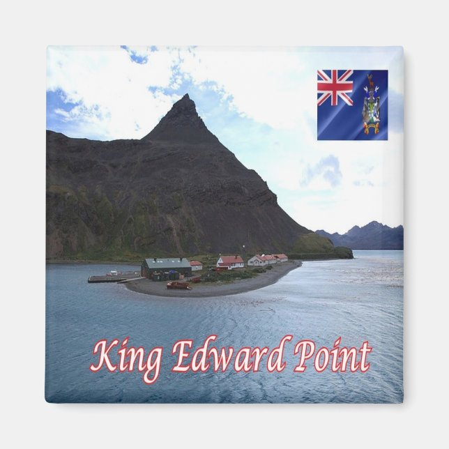Imán zGS006 KING EDWARD POINT, South Georgia, Fridge (Frente)