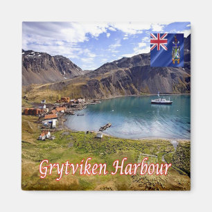 Imán zGS009 ISLAS GRYTVIKEN, South Georgia S.S.Fridge