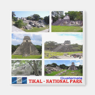 Imán zGT009 TIKAL N.P. Mosaic, Guatemala, Fridge
