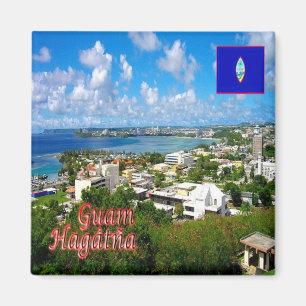 Imán zGU002 HAGATNA, GUAM, Panorama, Oceanía, Fridge