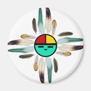 Imán Zia Sun Dios con plumas