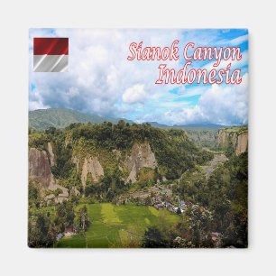 Imán zID011 Cañón de Sianok Le Bukittinggi, nevera