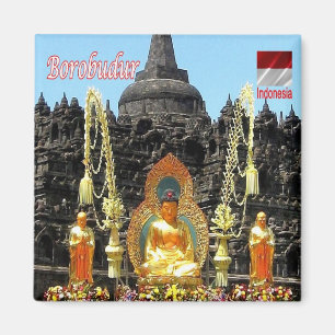 Imán zID023 Vesak day BOROBUDUR, Indonesia Asia, Fridge