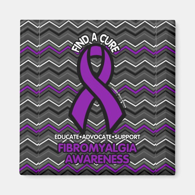 Imán Zig Zag morado... Fibro (Frente)