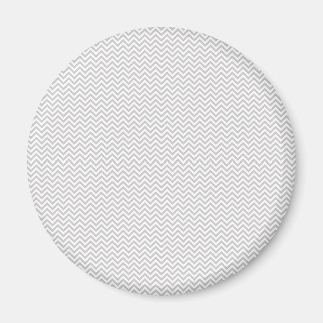 Imán ZigZag gris simple (Frente)