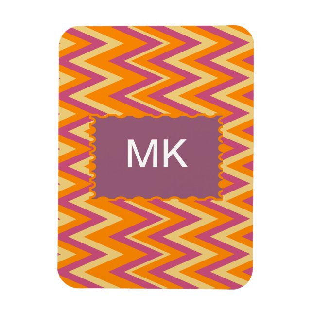 Imán ZigZag tribal azteca (Vertical)