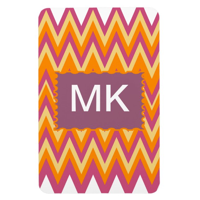 Imán ZigZag tribal azteca (Vertical)