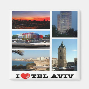 Imán zIL007 me encanta TEL AVIV, Israel Medio Oriente,