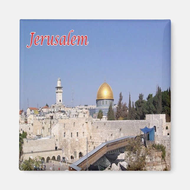 Imán zIL012 WOLL Jerusalem, Israel, Fridge (Frente)