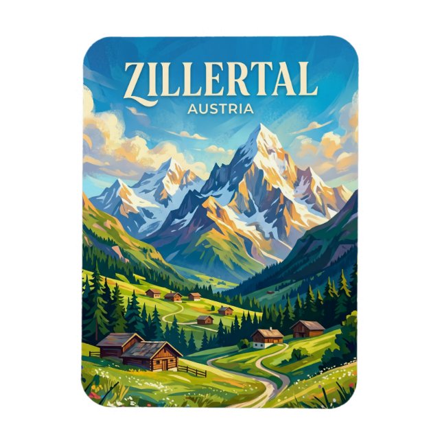 Imán Zillertal Austria (Vertical)