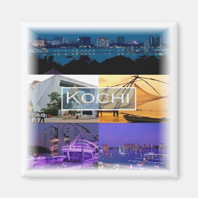 Imán zIN007 KOCHI, India, Asia, Fridge (Frente)