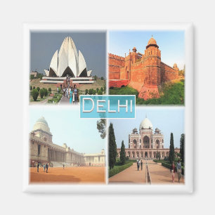 Imán zIN013 DELHI, India, Asia, Fridge