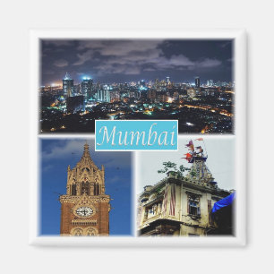 Imán zIN015 BOMBAY MUMBAI, India, Asia, Fridge