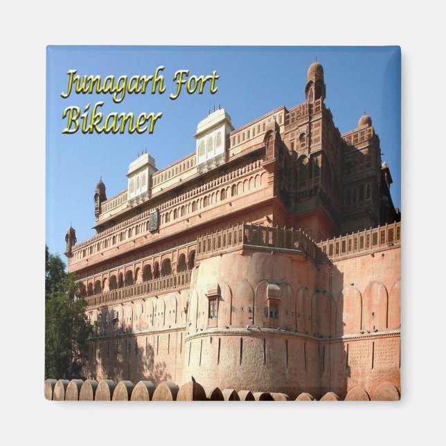Imán zIN031 JUNAGARH FORT BIKANER, India, Fridge (Frente)