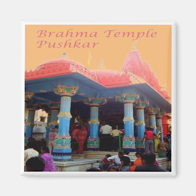 Imán zIN20 Templo Brahma PUSHKAR, India, Asia, Fridge M (Frente)
