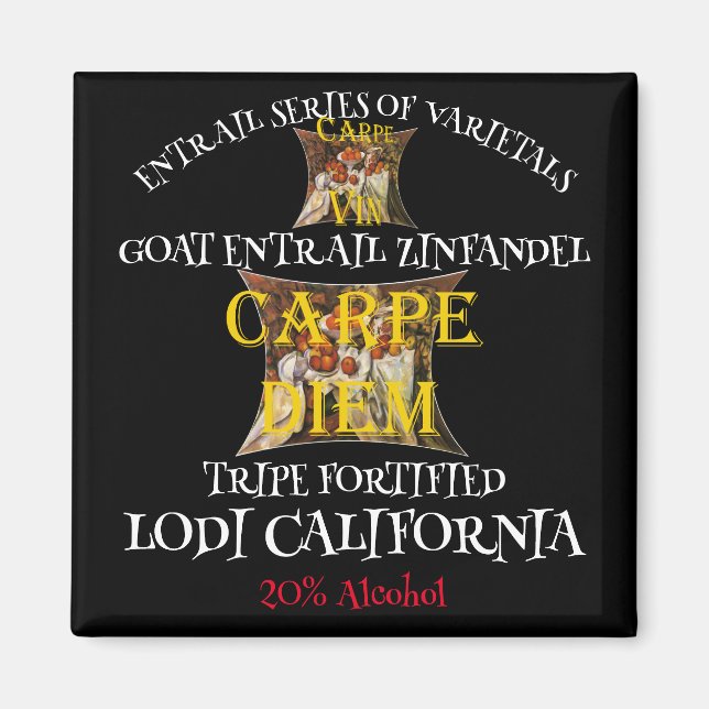 Imán Zinfandel entrañas de cabra de la tripa de Califor (Frente)