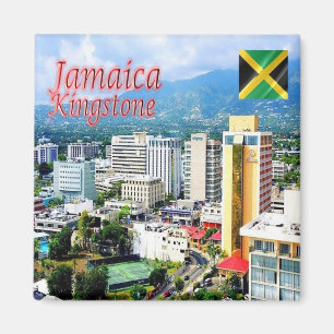 Imán zJM005 KINGSTON, Jamaica, América, Fridge