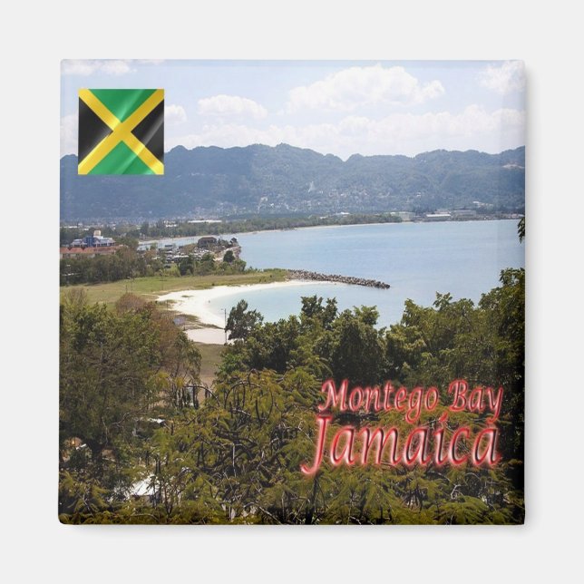 Imán zJM010 JAMAICA, Montego Bay, América, Fridge (Frente)
