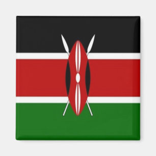 Imán ZKE001 KENYA FLAG, África, Fridge