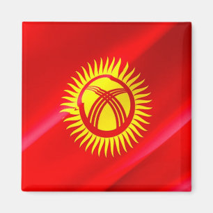 Imán zKG002 Kirguistán ondeando la BANDERA Kirguistán, 