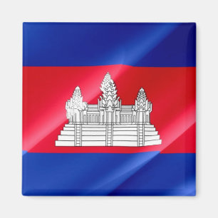 Imán zKH002 Cambodian ondeando FLAG Cambodia, Fridge