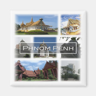 Imán zKH004 PHNOM PENH, Camboya, Asia, Fridge