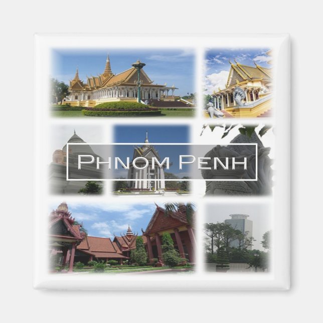 Imán zKH004 PHNOM PENH, Camboya, Asia, Fridge (Frente)