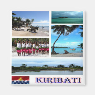 Imán ZKI003 KIRIBATI, MOSAIC, Oceanía, Fridge