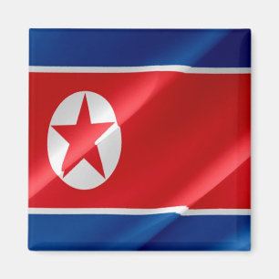 Imán zKP002 Corea del Norte ondeando FLAG Fridge de Cor