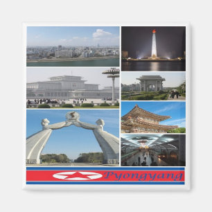 Imán zKP003 PYONGYANG, Corea del Norte, Fridge