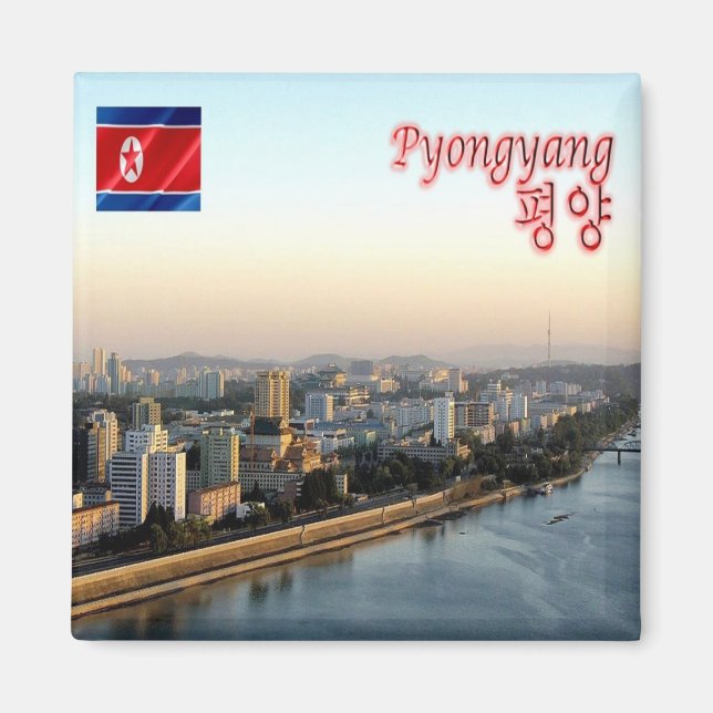 Imán zKP006 Río Taedong PYONGYANG Corea del Norte, Frid (Frente)