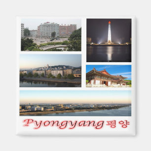 Imán zKP007 PYONGYANG, Corea del Norte, Asia, Fridge