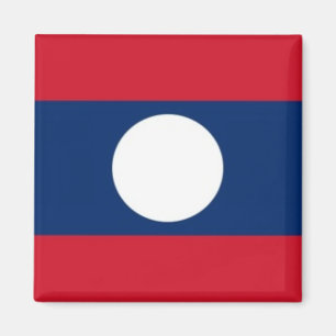 Imán zLA001 FLAG LAOS, Fridge