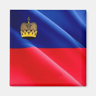 Imán zLI002 LECHTENSTEIN ondulador FLAG - Fridge Magnet