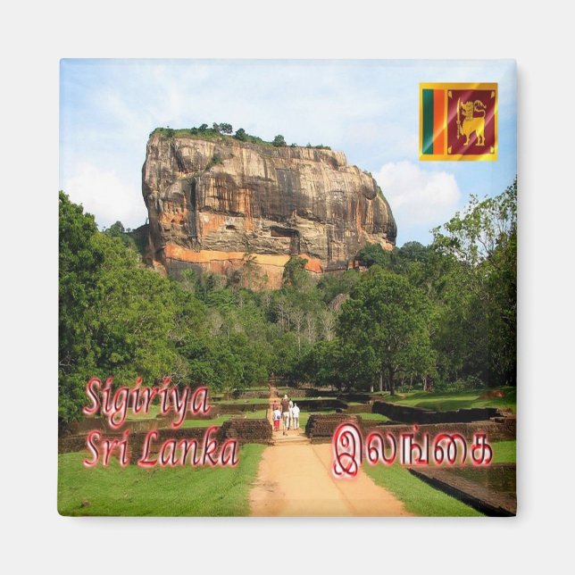 Imán zLK007 SIGIRIYA ROCK FORTRESS, Sri Lanka, Fridge (Frente)