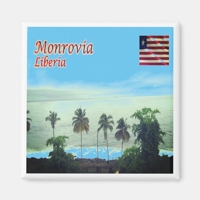 Imán zLR005 MONROVIA, Liberia, África, Fridge (Frente)