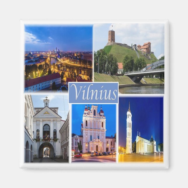 Imán zLT005 VILNIUS Europe, Fridge (Frente)
