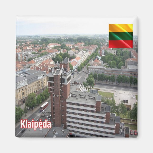 Imán zLT013 KLAIPEDA,  Lithuania, Fridge Magnet (Frente)