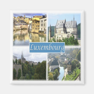 Imán zLU003 LUXEMBURGO, Fridge Magnet