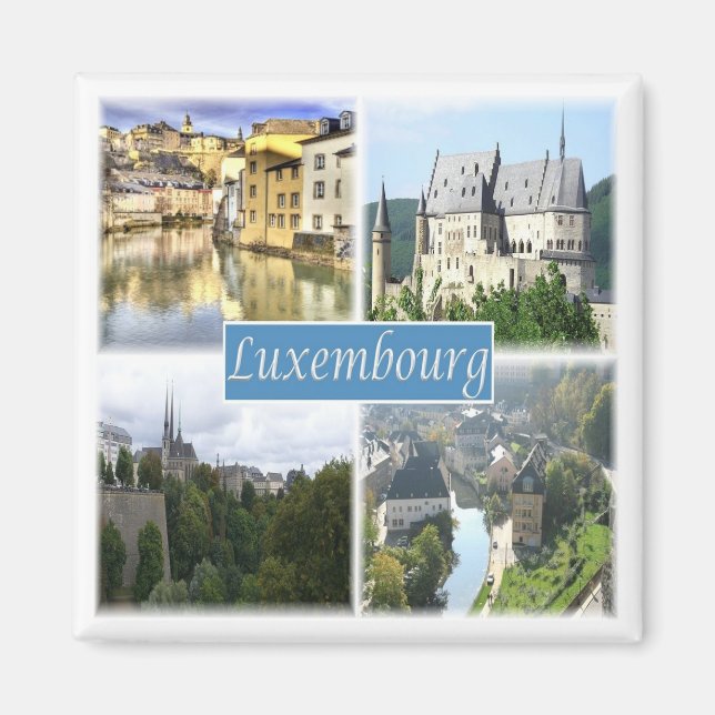 Imán zLU003 LUXEMBURGO, Fridge Magnet (Frente)