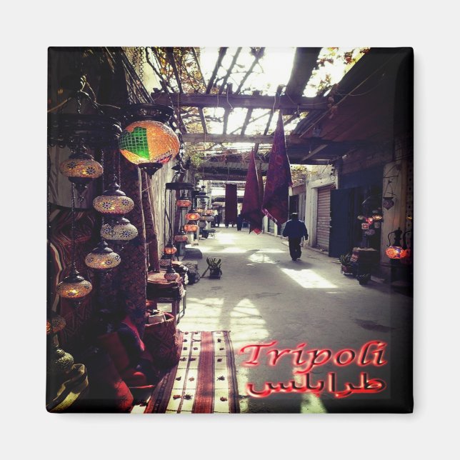 Imán zLY019 TRIPOLI, Ciudad Vieja, Libia, África, Fridg (Frente)