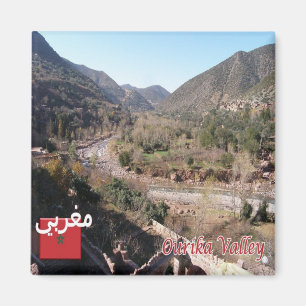 Imán zMA020 MARRUECOS, Valle de Ourika, África, Fridge