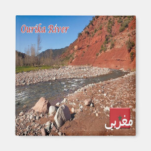 Imán zMA022 MARRUECOS, río Ourika, África, nevera