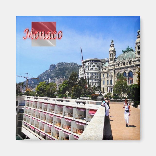 Imán zMC026 MONACO, Europa, Fridge (Frente)