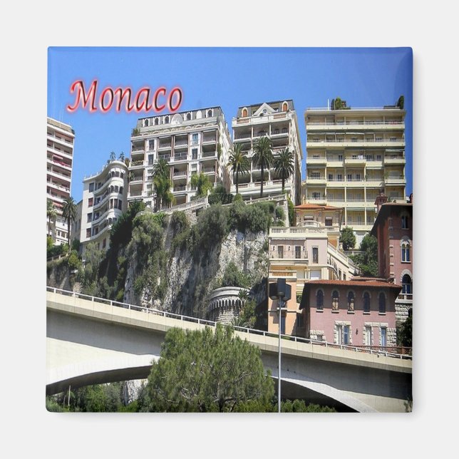 Imán zMC027 MONACO, Europa, Fridge (Frente)