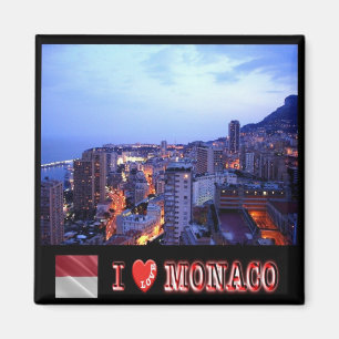 Imán zMC031 MONACO "I Love", Fridge